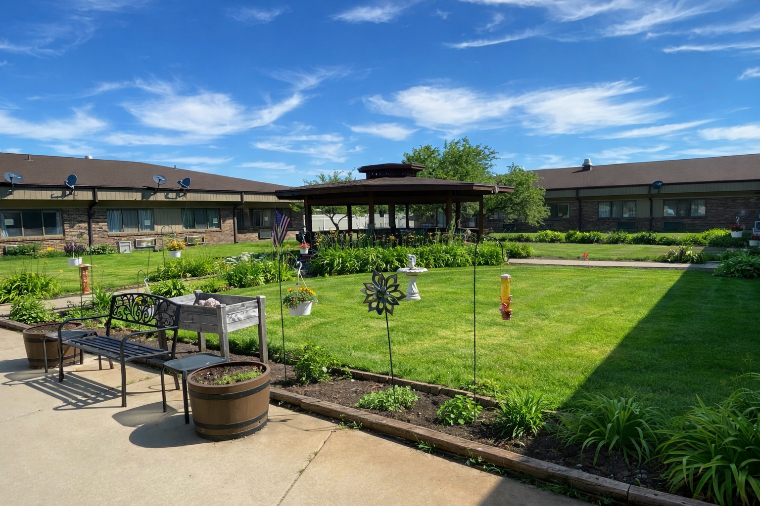 Courtyard with Gazebo