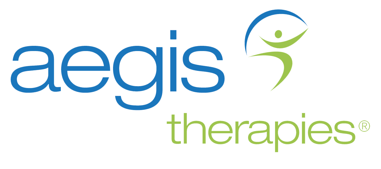 Logo for Brickyard Healthcare's therapy services provider, Aegis Therapies.